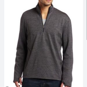 Icebreaker Merino Wool 320 Quarter Zip Sweater Men Gray XL